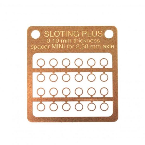Separador Sloting Plus 0,10 mm. MINI BRONCE para eje 2,38 mm.