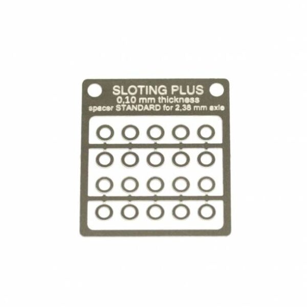 Separador Sloting Plus 0,10 mm. ESTÁNDAR INOX. para eje 2,38 mm.