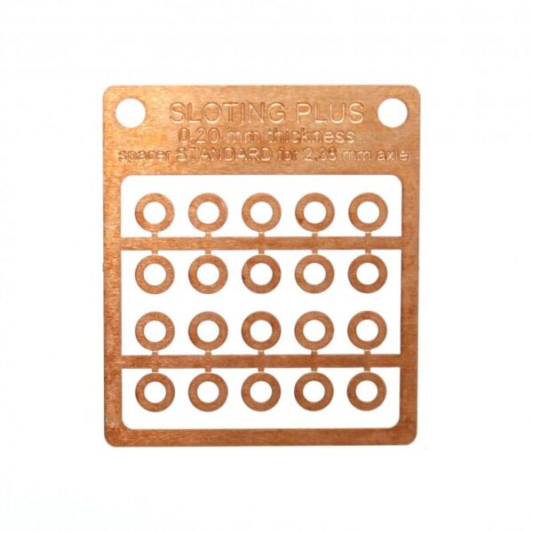 Separador Sloting Plus 0,20 mm. ESTÁNDAR BRONCE para eje 2,38 mm.