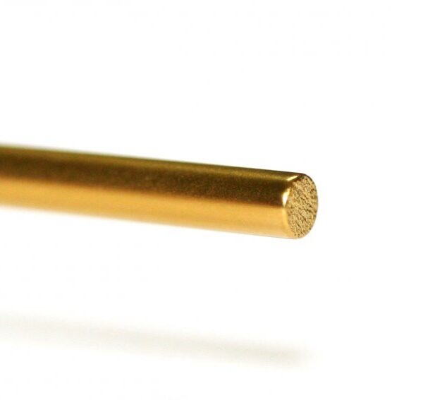 Eje TITANIO macizo con recubrimiento de TITANIO 55 x 2,38 mm. (3/32´´)