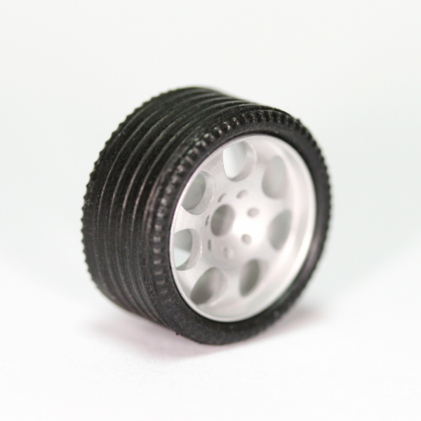 Neumático delantero Sloting plus ZERO GRIP 17 x 8,5 mm. - Antiguo Scalextric -