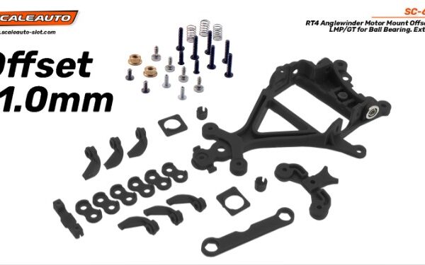 Soporte Motor RT4 AW Offset -1-0mm. GT/LMP para Rodamientos a bolas. HARD